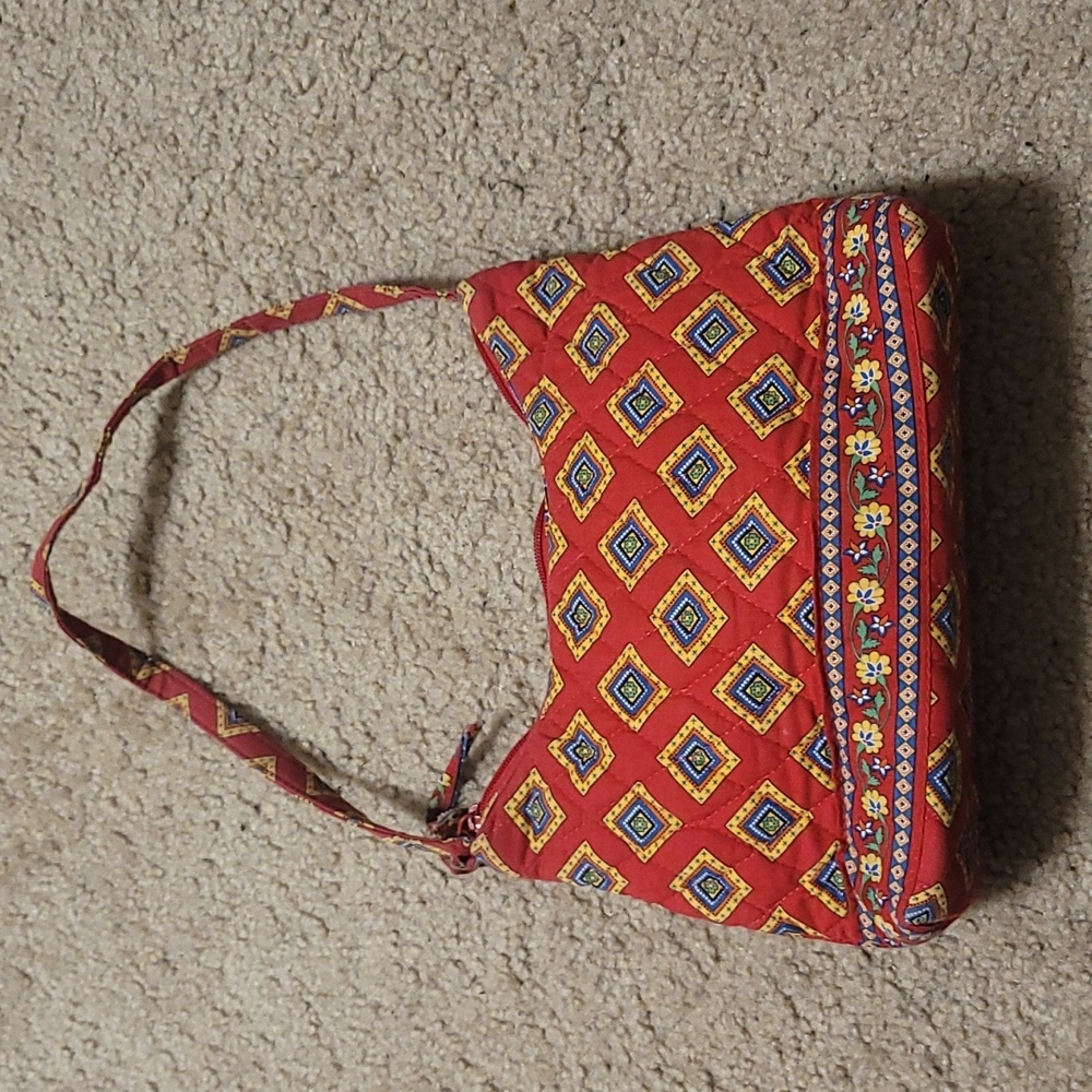 Vera Bradley Molly Shoulder Purse in Villa Red